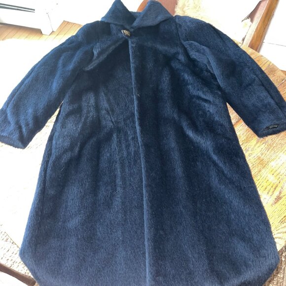 YA DAN NI stunning long furry coat/gorgeous/length-49.5/8-10? - Picture 2 of 12